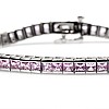 Bracelet tennis en or avec saphirs roses - modèle br67503