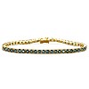 14k Yellow Gold Tennis Bracelet with Blue Diamonds 6.20ct br2687db