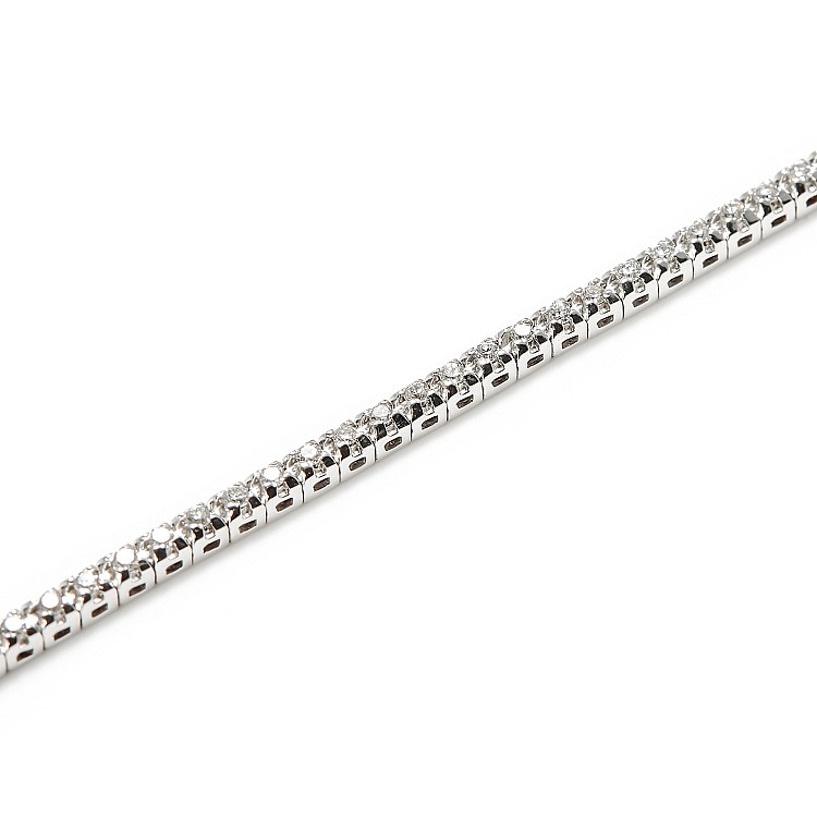 Tennis Bracelet in 18k White Gold with 1.50ct Diamonds br2694