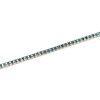 Gold tennis bracelet with 2.20ct Blue Diamonds - model br2694
