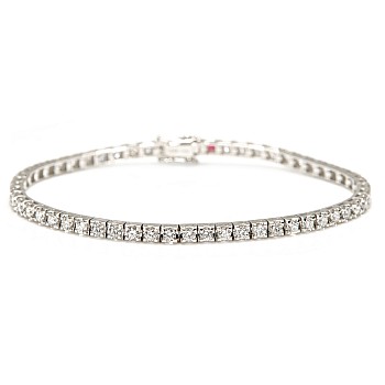 Gold tennis bracelet with 2.00ct diamonds - model br2694