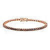 Bracelet tennis en or 2,00 ct et diamants noirs - modèle br2694