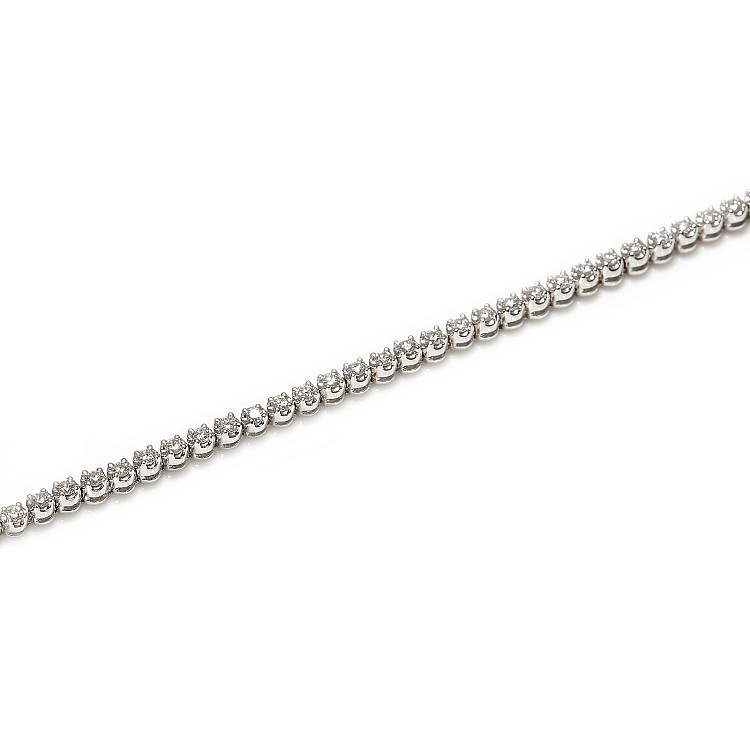 Bracelet tennis en or 18 carats avec diamants de 1,50 ct - modèle br2762