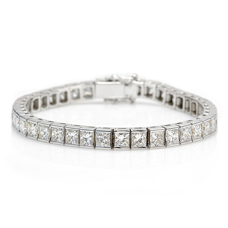 Bracelet tennis en or et diamants - modèle br67503