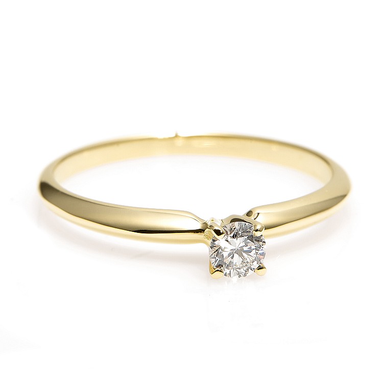 Bague de fiançailles en or avec diamant 0,10 ct - 0,25 ct - modèle i007