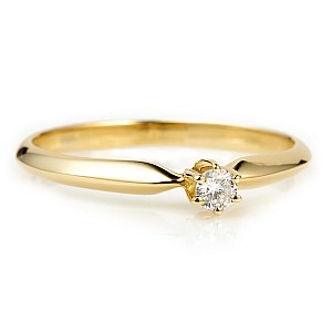 Engagement ring i009 in Gold with Diamond 0.10ct - 0.25ct