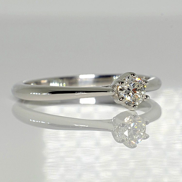 Bague de fiançailles en or avec diamant certifié GIA de 0,50 ct ou 0,70 ct - modèle i013