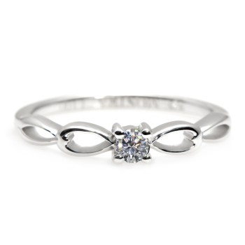 Bague de fiançailles ou d'anniversaire en or avec diamant 0,10 ct - 0,25 ct - modèle i100