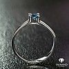 Engagement ring i122005Db in Gold with Blue Diamond