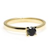 Engagement ring i122005Dn in Gold with Black Diamond 0.33ct - 0.85ct