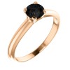 Engagement ring i122005Dn in Gold with Black Diamond 0.33ct - 0.85ct
