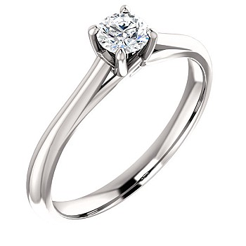 18k Gold or Platinum Engagement Ring with Diamond 0.15ct - 0.25ct - model i122047