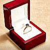 Gold engagement ring i122047DN with Black Diamond 0.33ct - 0.85ct