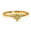 18K Yellow Gold Solitaire Engagement Ring with Lab Grown Yellow Diamond IGI Certified - model i122118