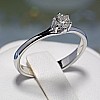 Anello di fidanzamento p122118 in platino con diamante - GIA 0,50 ct - 0,70 ct