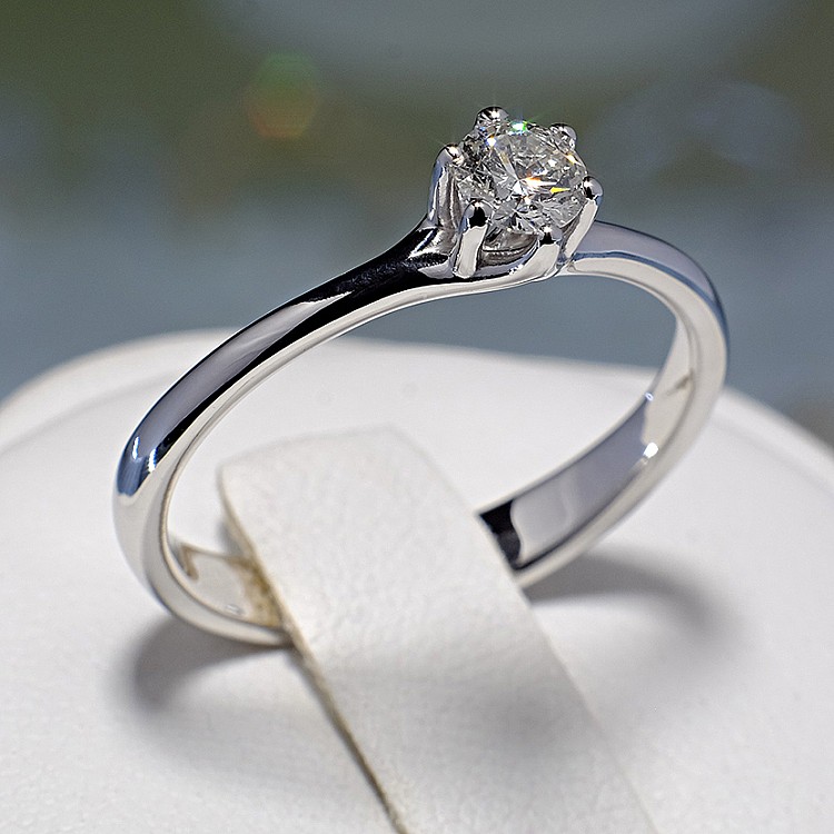 Anello di fidanzamento p122118 in platino con diamante - GIA 0,50 ct - 0,70 ct