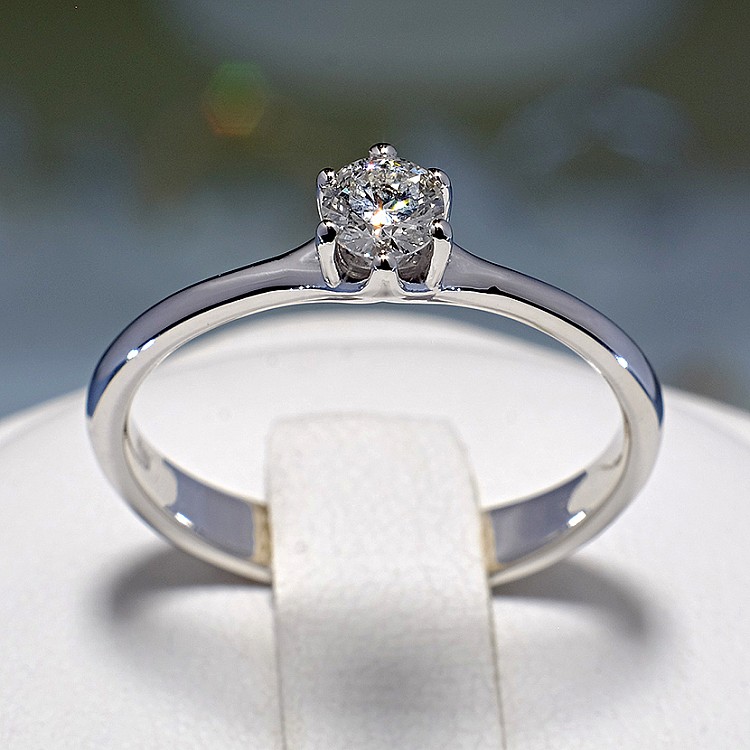Anello di fidanzamento p122118 in platino con diamante - GIA 0,50 ct - 0,70 ct