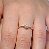 18k Yellow Gold Solitaire Engagement Ring with GIA Certified Brilliant Diamond - model i122118
