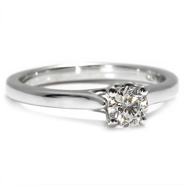 Bague de fiançailles en or avec diamant certifié GIA de 1,00 ct - modèle i122455