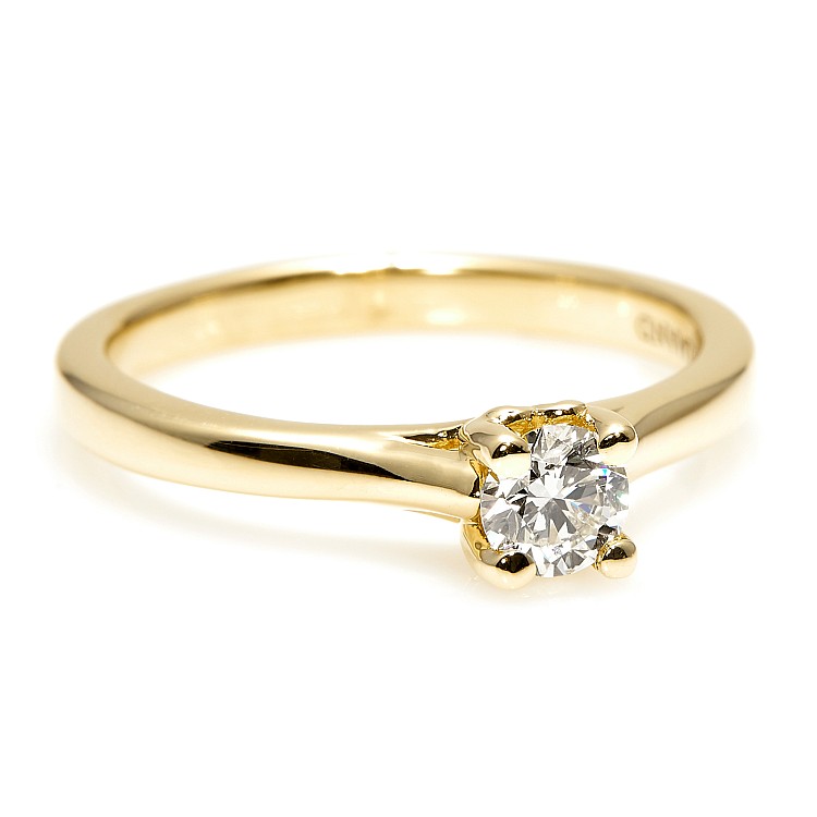 Bague de fiançailles en or avec diamant certifié GIA de 1,00 ct - modèle i122455