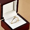 Bague de fiançailles en or avec diamant certifié GIA de 1,00 ct - modèle i122455