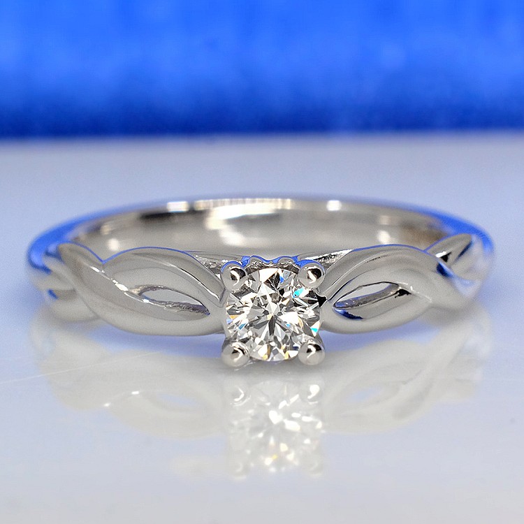 Bague de fiançailles en or avec diamant 0,20 ct - 0,25 ct - modèle i122705