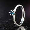 Engagement ring model Tiffany i168DB in Gold with Blue Diamond 0.30ct - 0.50ct