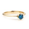 Engagement ring model Tiffany i168DB in Gold with Blue Diamond 0.30ct - 0.50ct