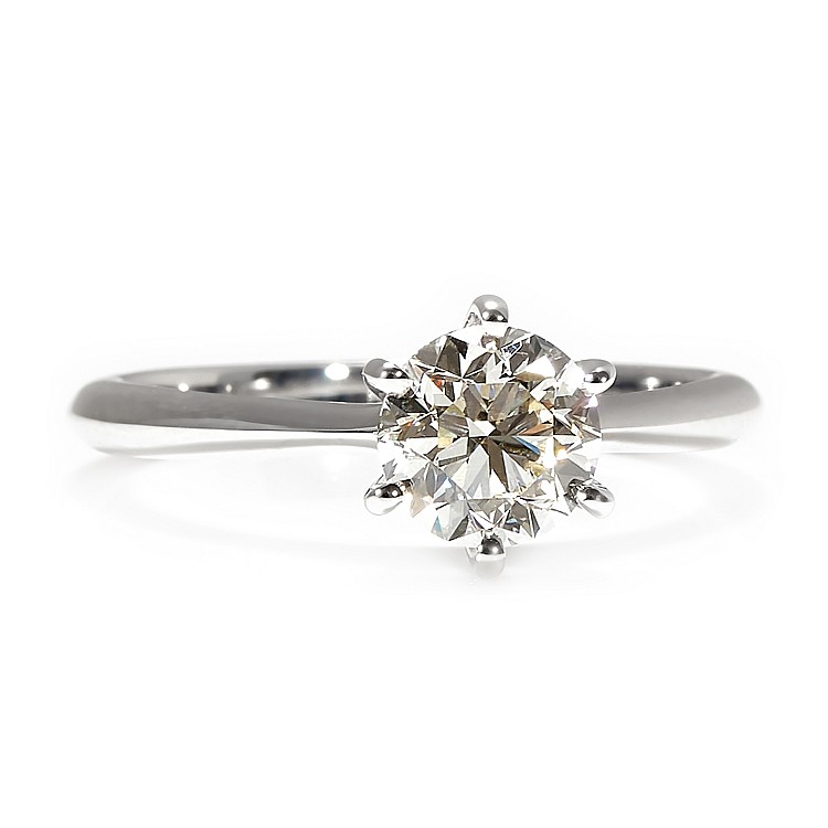 Tiffany Model Engagement Ring in 18k White Gold with Lab Grown Diamond 1.00ct IGI Certified - model i168