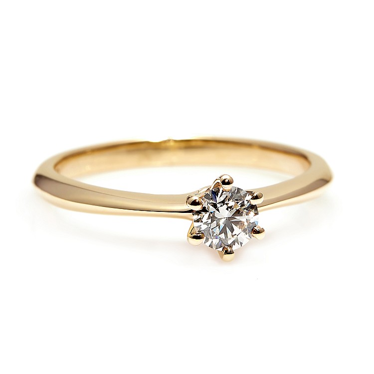 Anello di fidanzamento modello Tiffany i168 in Oro con Diamante