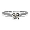 14k White Gold Engagement Ring with Round Diamond GIA Certificate - model i1907