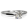 14k White Gold Engagement Ring with Round Diamond GIA Certificate - model i1907