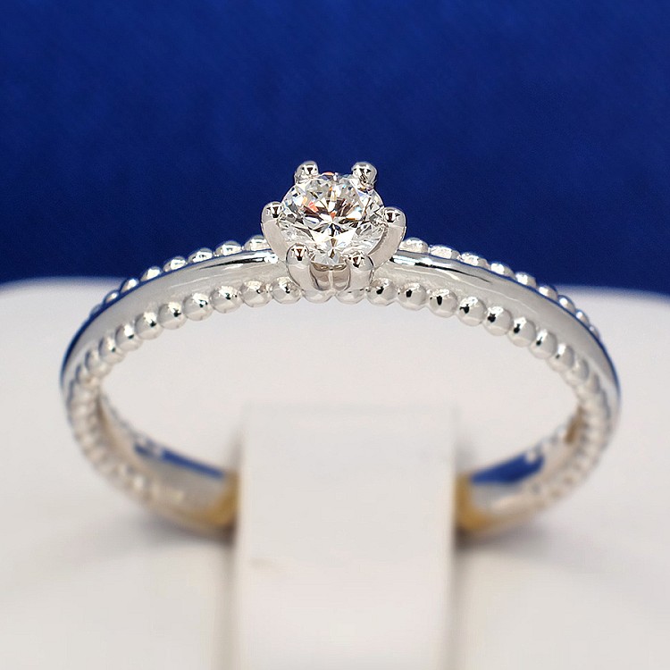 Anello di fidanzamento i516 in Oro con Diamante