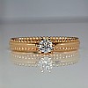 Anello di fidanzamento i516 in Oro con Diamante