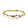 14k Yellow Gold Engagement Ring with Marquise Diamond - model i575