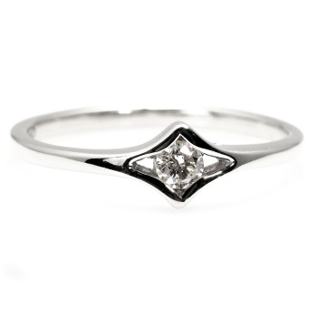 Bague de fiançailles en or avec diamant 0,10 ct - 0,25 ct - modèle i666