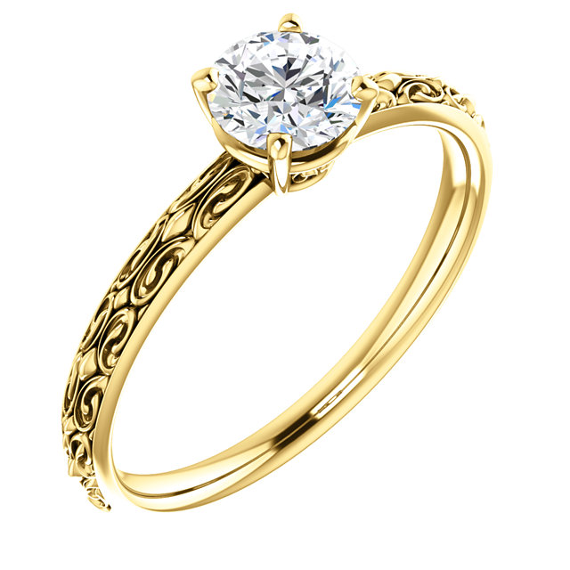 Anello di fidanzamento i71618 in Oro con Diamante Incolore