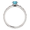 Bague de fiançailles en or avec diamant bleu 0,30 ct - 0,50 ct - modèle i71618