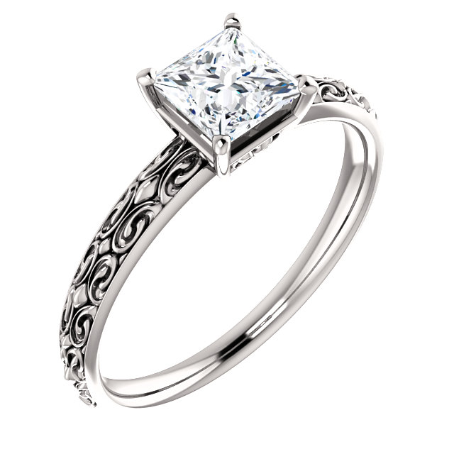 Anello di fidanzamento i71618 in Oro con Diamante Incolore