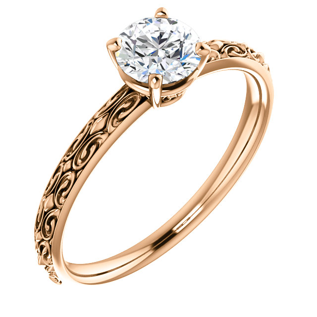 Anello di fidanzamento i71618 in Oro con Diamante Incolore