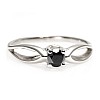Gold engagement ring i71627Dn with Black Diamond 0.33ct - 0.85ct