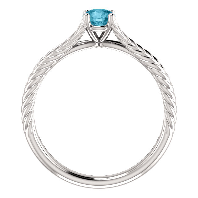 Bague de fiançailles en or avec diamant bleu 0,30 ct - 0,50 ct - modèle i71741