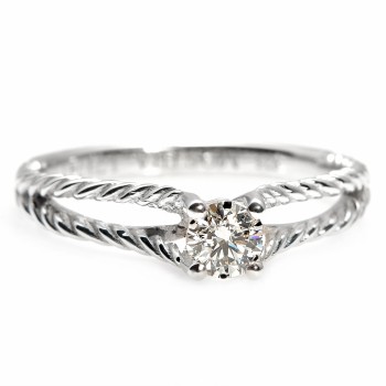 Bague de fiançailles en or avec diamant incolore certifié GIA 0,30 ct ou 0,40 ct - modèle i71741