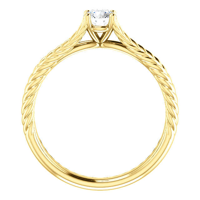 Engagement ring i71741 in Gold with Colorless Diamond - GIA 0.30ct - 0.40ct