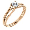 Engagement ring i71741 in Gold with Colorless Diamond - GIA 0.30ct - 0.40ct