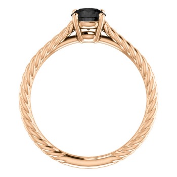 Anello di fidanzamento in oro i71746Dn con diamante nero da 0,33 ct - 0,85 ct