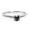 Anello di fidanzamento in oro i71746Dn con diamante nero da 0,33 ct - 0,85 ct
