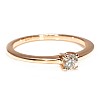 Engagement ring in Gold with Colorless Diamond i71863