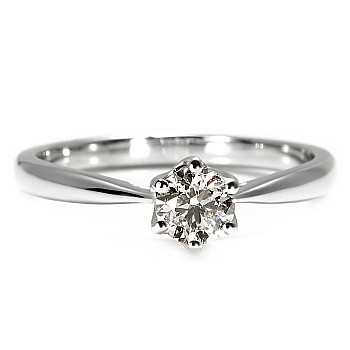 Bague de fiançailles en or 18 carats ou en platine avec diamant certifié GIA de 0,50 ct ou 0,70 ct - modèle i1867