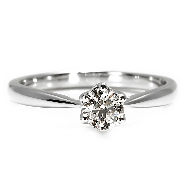 Bague de fiançailles en or 18 carats ou en platine avec diamant certifié GIA de 0,50 ct ou 0,70 ct - modèle i1867